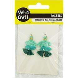 AussieSuperStore Haberdashery Supplies Triple Layer Tassels (in 4 colors) Triple Layer Tassels (in 4 colors) | Trims for Sewing | Sewing Supplies